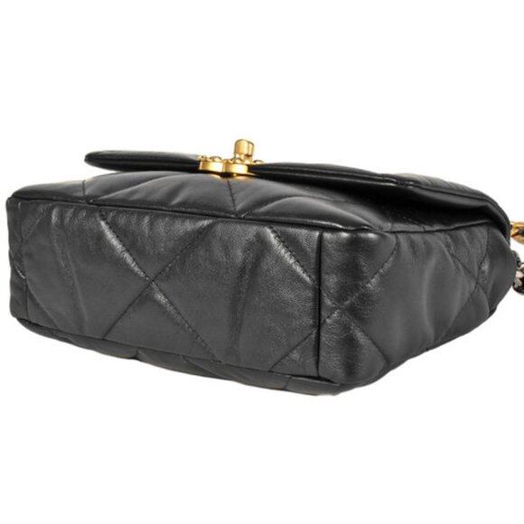 CHANEL 19 Handbag Shoulder Bag AS1160 Black Gold - Medium, COA Included - Picture 4 of 8